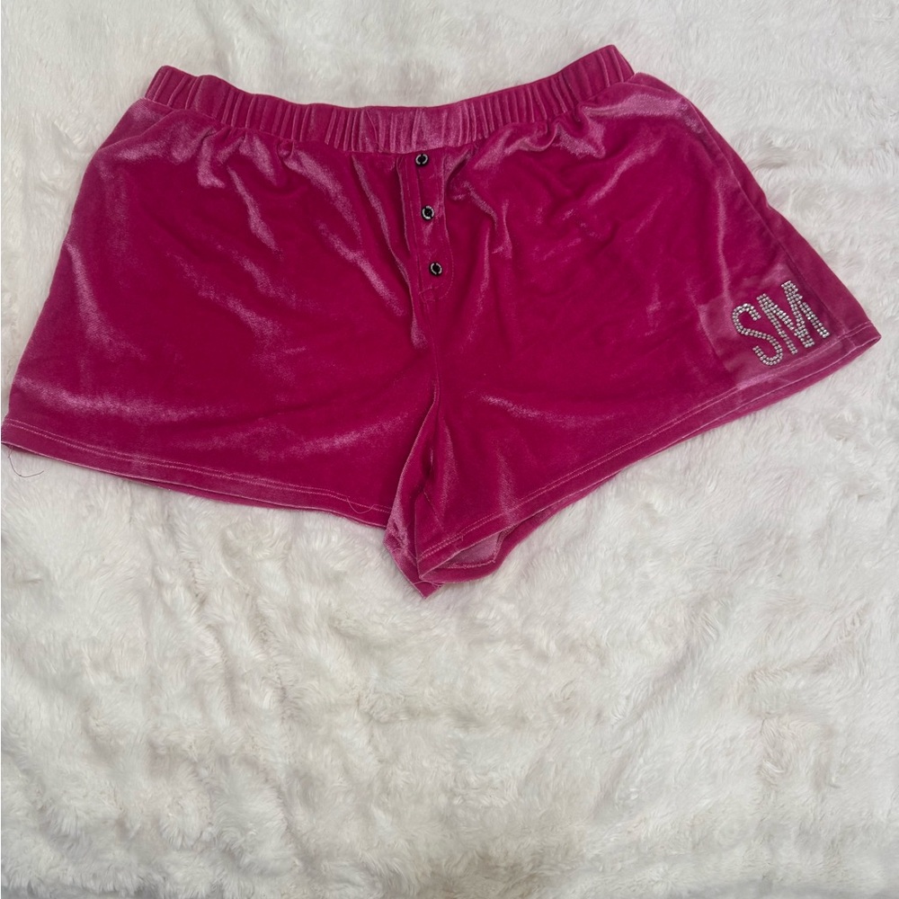 Steve Madden Pink Velour Shorts